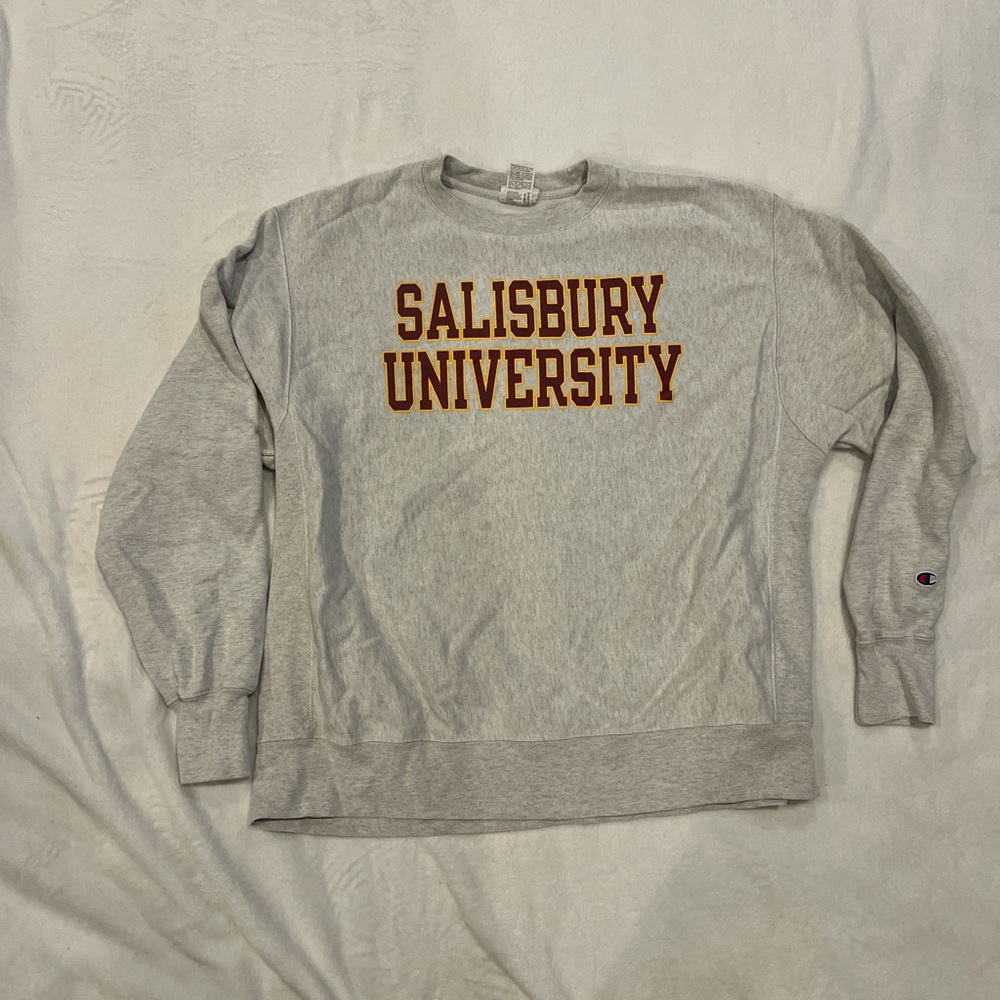 Champion Light Heather Gray Crewneck Sweater